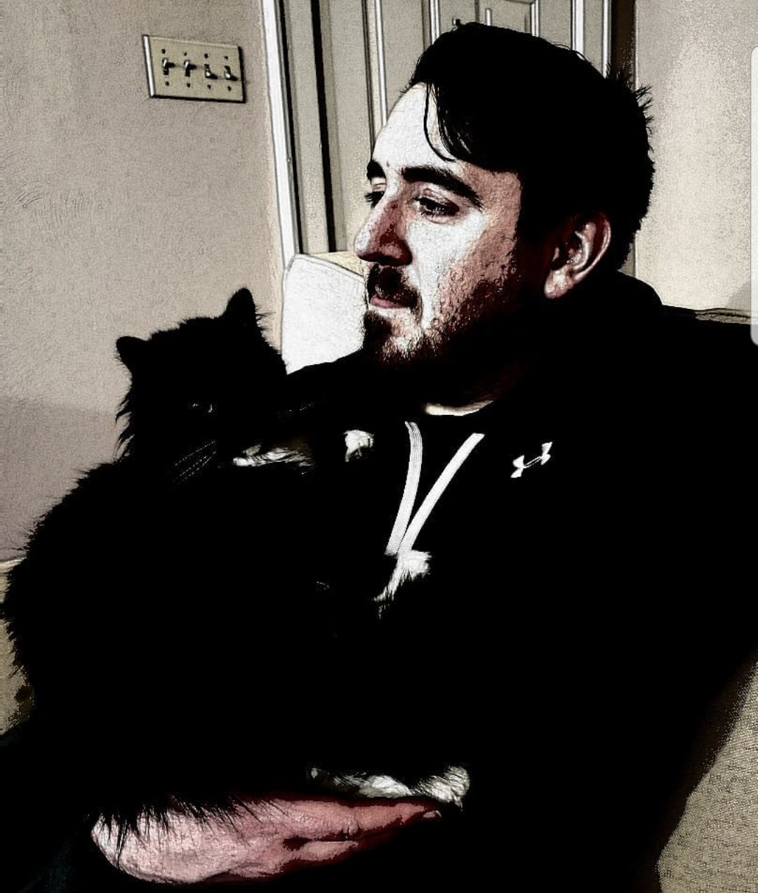 me with my cat, Kala